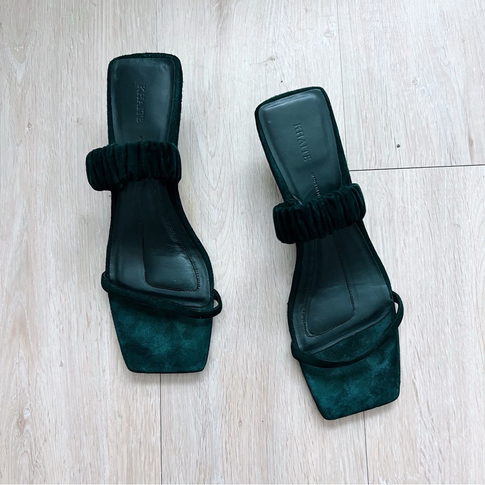 Khaite Georgia Suede Sandal - Picture 2 of 7